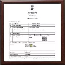 Sample GST Certificate