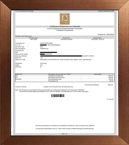 Trade License